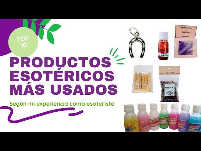 Productos esotéricos más vendidos en una tienda esotérica