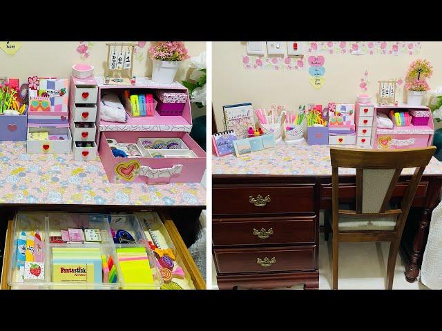 Study Table Organization Idea / Stationery Organization / Stationery Supplies