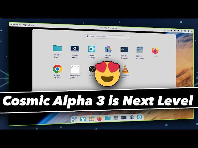 Pop OS Cosmic Desktop Alpha 3 Is BEAUTIFUL (WOW !!)