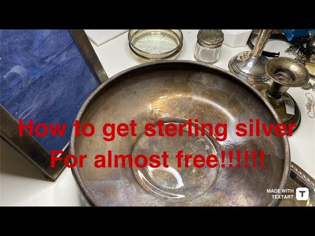 How to find large sterling silver items for almost free from thrift stores, garage sales part 2