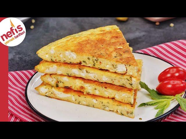 5 DAKİKADA SOFRADA  PUF PUF BÖREK TADINDA OMLET TARİFİ