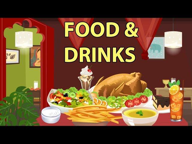 Food and drinks vocabulary