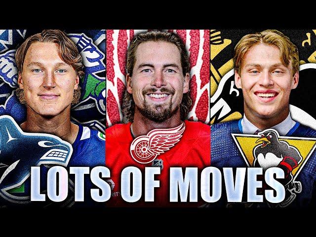 STEVE YZERMAN MAKES A SMART MOVE + CANUCKS & PENGUINS UPDATES W/ TOP PROSPECTS (Raty, McGroarty)