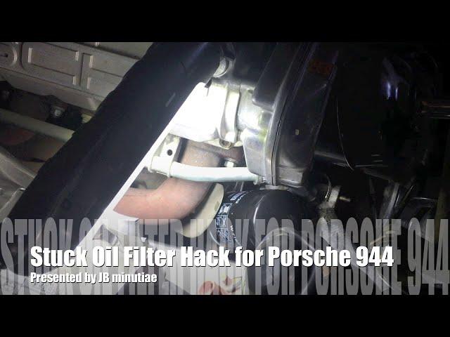 Stuck Oil Filter Removal Hack for Porsche 944