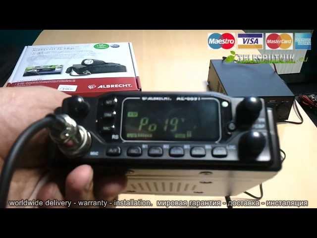 RĀCIJAS Albrecht AE 6891 Review CB RADIO Обзор www.Telesputnik.eu