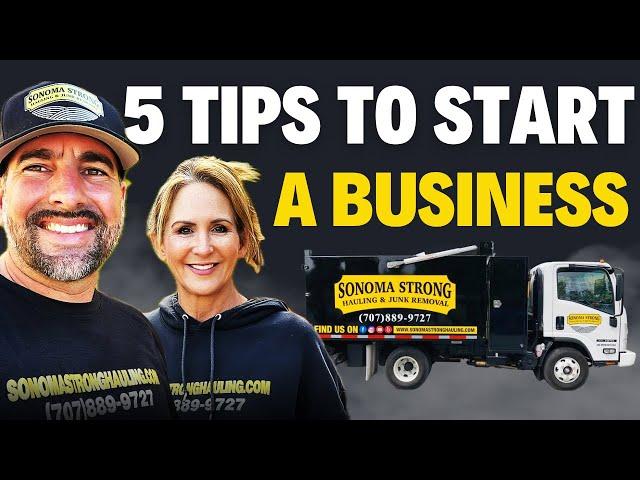 Top 5 Tips To Start a Business --  Start Working For Yourself