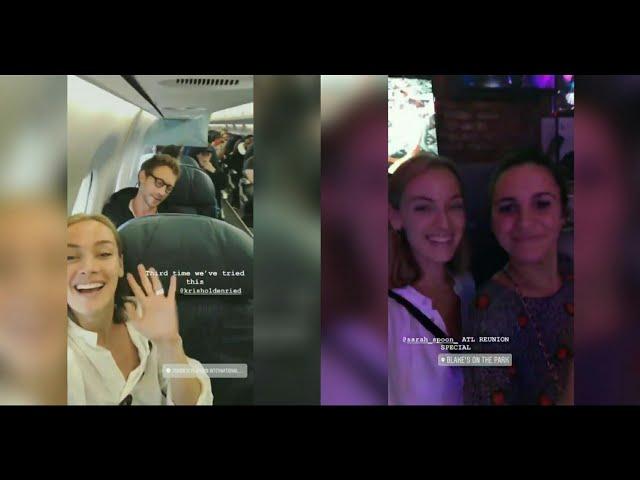 Rachel skarsten and Kris holden riedon on flight Toronto to Atlanta #110