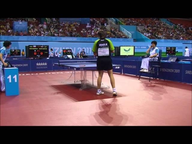 Kartuzovs vs Krivosheev unversiade 2011 1st 2nd set