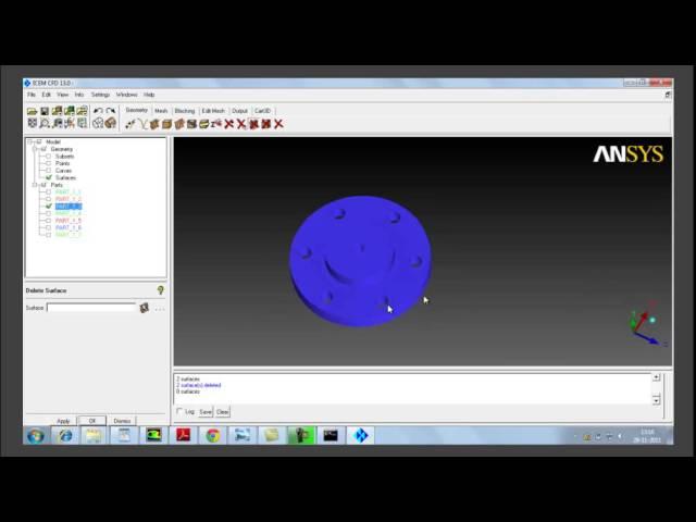 LearnCAx Tutorial - ANSYS ICEMCFD - Geom - Geometry cleanup of control valve Part 1