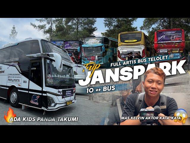 BIKIN GEGER‼️MOMENT 10++ BUS ARTIS PENOMENAL RAMAIKAN TRIP JANSPARK NATIONAL‼️