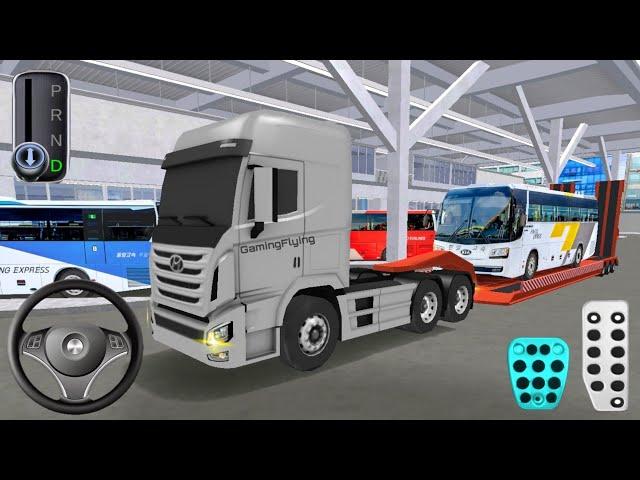 New Kia Express Bus Transporter Trailer Truck - 3D Driving Class gameplay - Android ios game 3d car