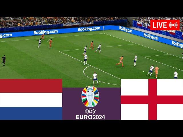 Netherlands vs England LIVE. Euro Cup 2024 Germany Full Match - Simulation Video Games