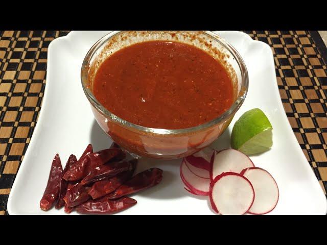 SALSA  DE CHILE DE ARBOL   RECETA DELICIOSA!