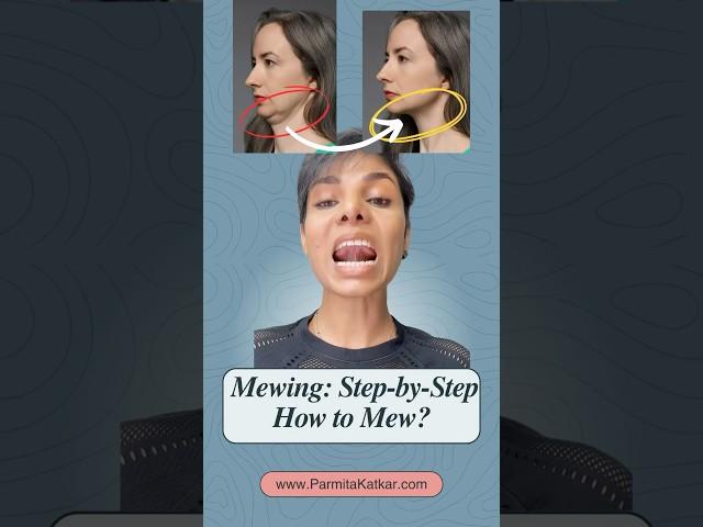Mewing: Step-by-Step/ How to Mew? #mewing #faceyoga Face workout
