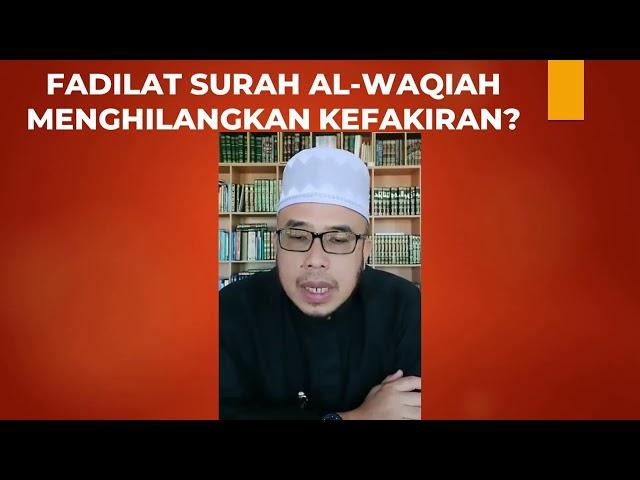 DR MAZA - Fadilat Surah Al-Waqiah Menghilangkan Kefakiran?