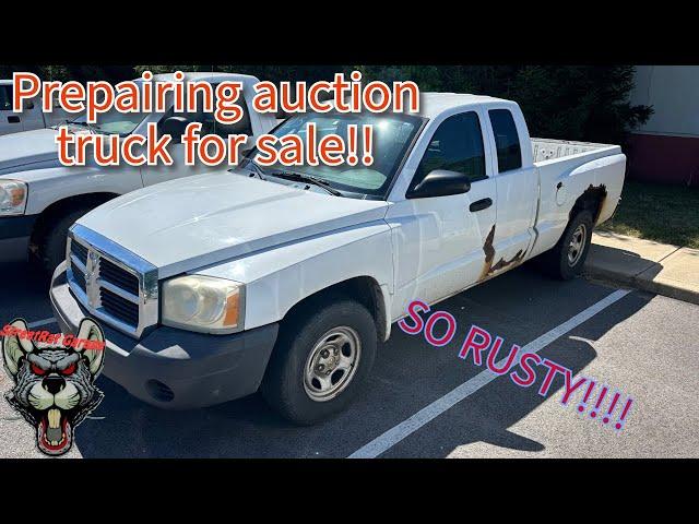 2007 Dakota from the Government auction Time to clean it up (Sponsored by King bolen battery tester)