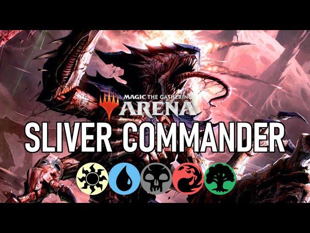 This Power Is AMAZING, The Sliver Hive - 5 Color Deck - MTG Commander / Brawl
