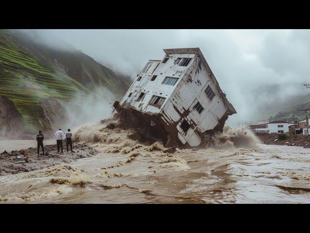 Collection 25 of Massive River bank Landslides Caught On Camera - Ep 3