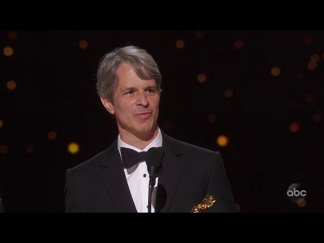 Marshall Curry Accepts the Oscar for Live Action Short