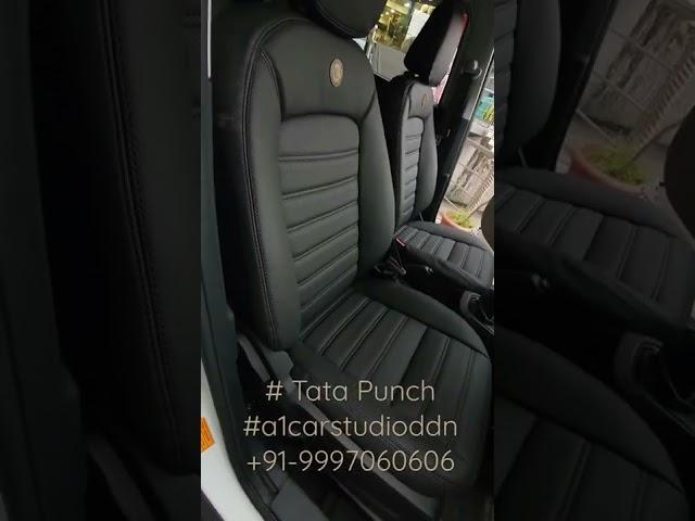 Tata Punch+projector fog lamp+android infotainment system+Luxury seat covers+7d mats#a1carstudioddn