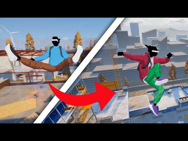 Satisfying Parkour Stunts/Ragdoll & Fails!  - Rooftops & Alleys: The Parkour Game