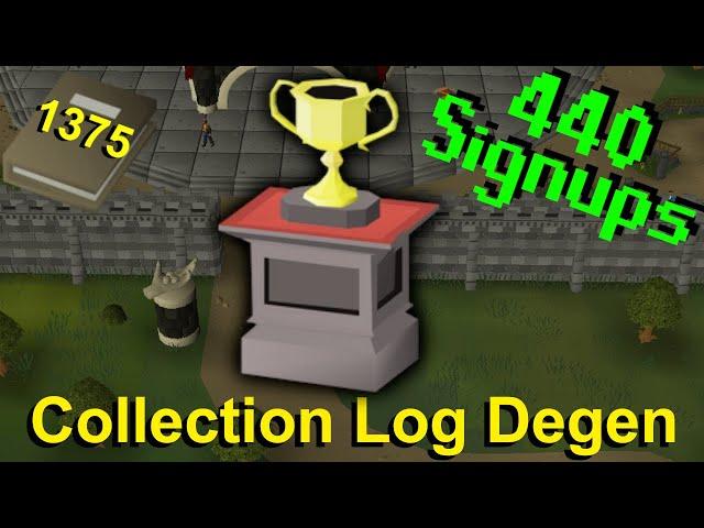 440 People Played over 10,000 Hours for This BINGO  ~ Ironman Collection Log Degen E128