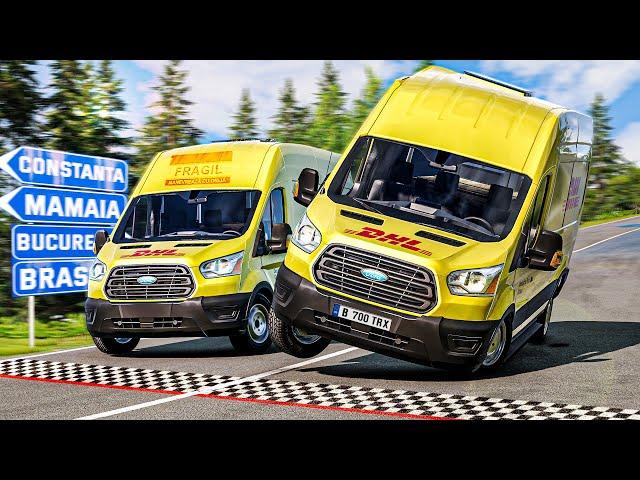 ATENTIE! Colet FRAGIL! Cursa DHL in BeamNG.Drive