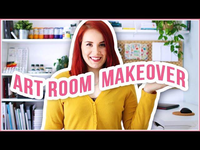 Organizing ALL Of My ART SUPPLIES + Art Room Tour!