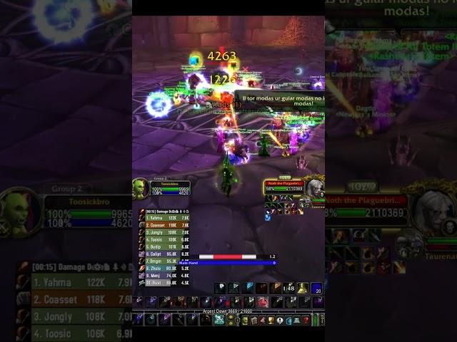 Noth the Plagebrunger Boss SoD Naxxramas MM Hunter WoW Classic #shorts #short #shortvideo #fyp