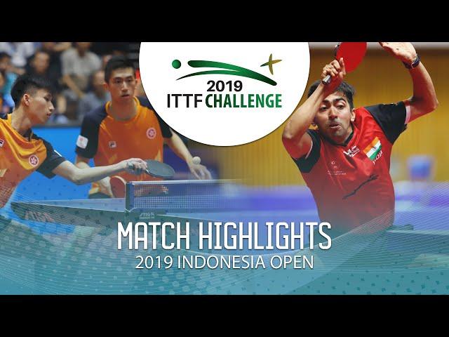 Lam Siu H./Kwan Man Ho vs Desai H./Anthony A. | 2019 ITTF Indonesia Open Highlights (1/2)