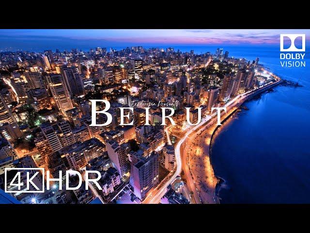 Beirut, Lebanon  in 4k HDR ULTRA HD 60 FPS Dolby Vision™ Drone Video