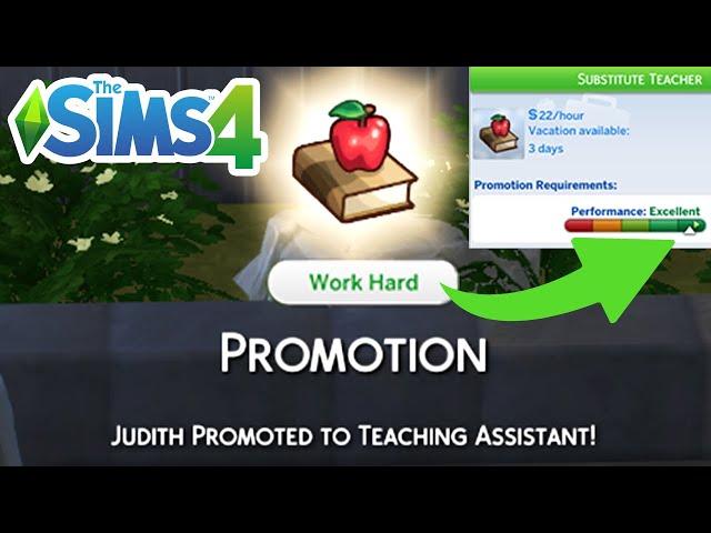 How To Get Promoted Faster And Boost/Level Up Your Career - The Sims 4