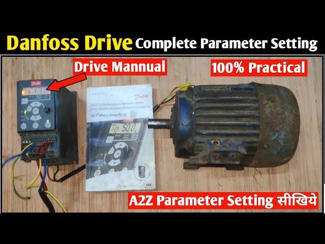 Danfoss Vfd Complete Parameter Setting! How to Set Danfoss Drive Parameter! Vfd Parameter Setting