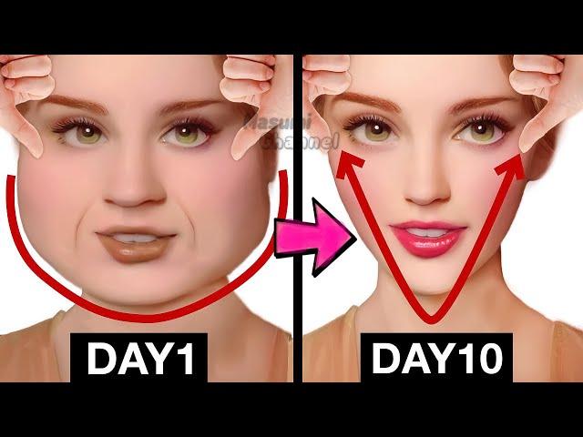 25 min V Shape Face Exercise | Japanese Face Massage to Slim Down Your Face and Reduce Double Chin