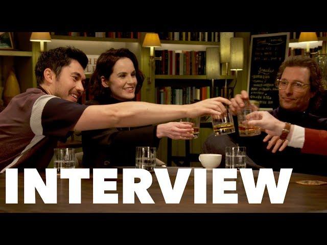 THE GENTLEMEN Interview: Drinks with Matthew McConaughey, Henry Golding, Michelle Dockery