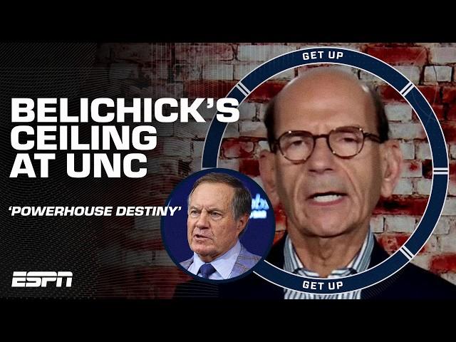 Bill Belichick will make North Carolina a POWERHOUSE IN 2 YEARS! ️ - Paul Finebaum | Get Up