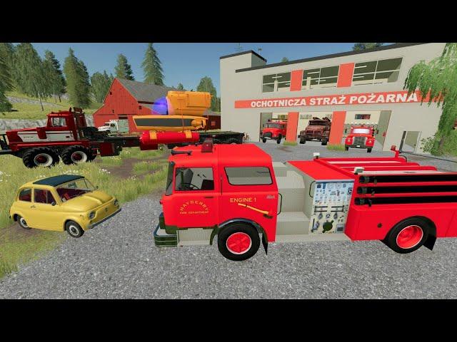 Firefighters save sunk boat and stop racecar fire | Farming Simulator 22