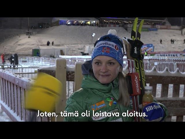 Maiken Caspersen Falla's thoughts after women's sprint.