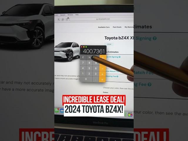 Pre-Negotiated Lease Deal - Toyota BZ4X