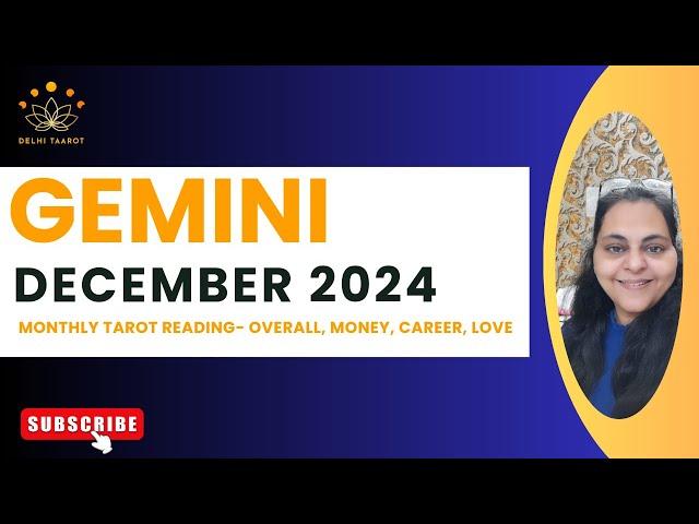 Gemini December 2024 Monthly Tarot Reading | Turmoil & Easy Settlement| Everything will occur timely