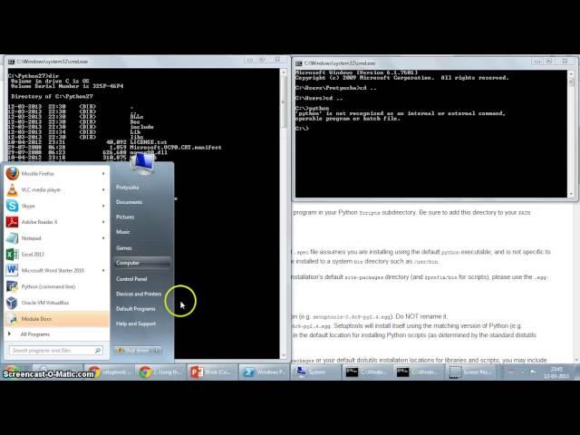 Python on Windows 7: Setup the Path