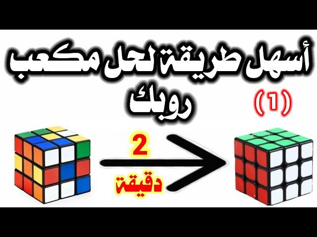 تعلم اسهل طريقة احترافية لحل مكعب روبك أو المكعب الدوار3x3x3 للمبتدئين و المحترفين 2021.    الجزء(١)