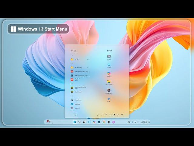 Windows 13 Start Menu For Windows 11 | New Start Menu | New Taskbar | Windows 13