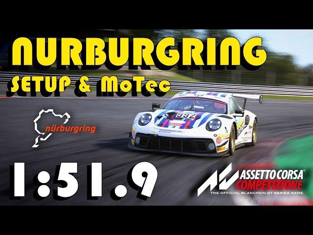 NURBURGRING HOTLAP| 1:51.9 | Setup & MoTec | Assetto Corsa Competizione