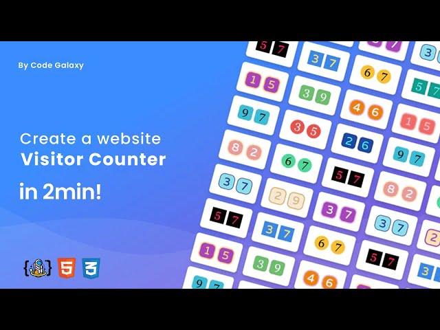 How to create a website visitor counter in HTML | Hindi / Urdu