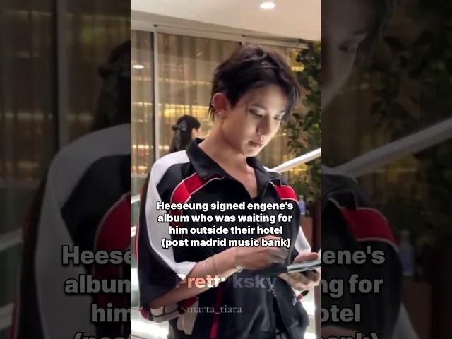 Heeseung & Jay signed madrid engenes album #enhypen #jay #heeseung #engene #prettyksky