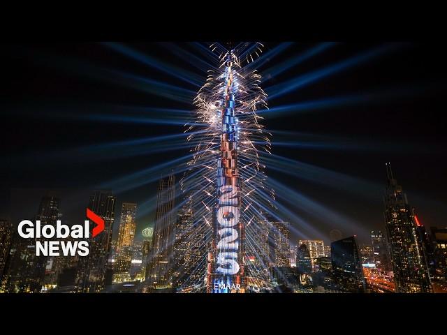 New Year's 2025: Dubai puts on stunning fireworks show at the Burj Khalifa