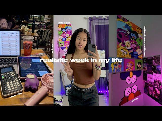 realistic uni days in my life (paint w/ me + productive study habits + editing + more) dyhair777