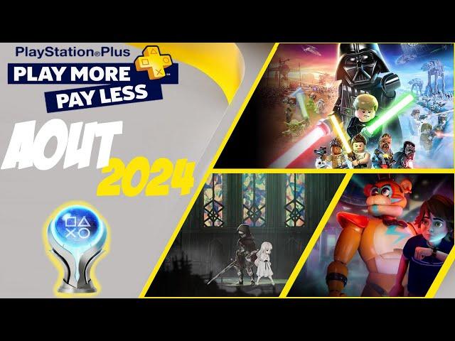 Ps+ Essential d' Août 2024  : 3 JEUX  Trophée platine  : Temps d'obtention et Difficulté ?