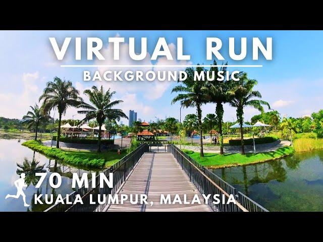 Virtual Running Video For Treadmill With Music in Titiwangsa Park, Malaysia #virtualrunningtv